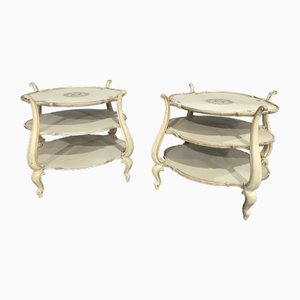 Lampade da tavolo dipinte, inizio XX secolo, set di 2