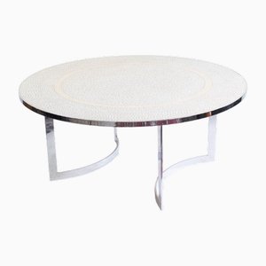 Vintage Mosaic Table with Metal Frame