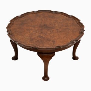 Vintage Burr Walnut Pie Crust Coffee Table, 1920