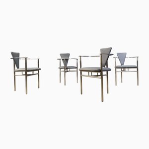 Vintage Dining Chairs from Belgo Chrom, 1980s, Set of 4
