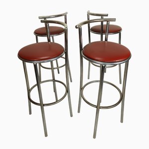 Vintage Bar Stools, 1970s, Set of 4