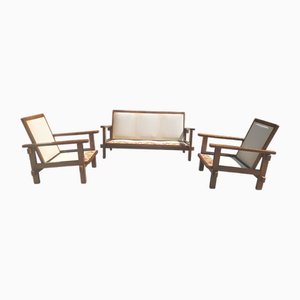 Vintage Living Room, 1970s, Set of 3