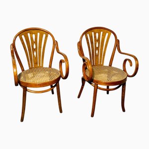 Jugendstil Sessel von Michael Thonet für Thonet, Ende 19. Jh., 2er Set