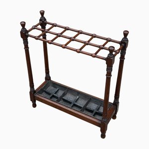 Victorian Mahogany Stick Stand, 1890s