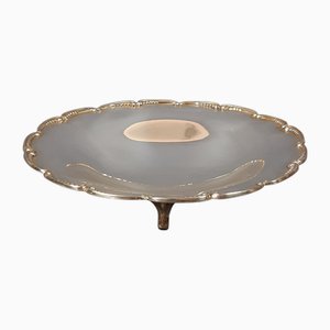 Support Décoratif Vide Poches Vintage en Argent 800, 1970s