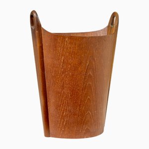 Poubelle Mid-Century en Teck par Einer Barnes pour PS Heggen, 1963