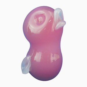 Duckling en Verre Opalin Rose Sommerso de Seguso, Murano, Italie, 1950s