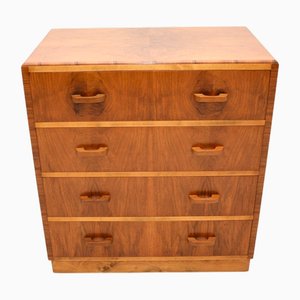 Art Deco Walnut Chest of Drawers, 1930s