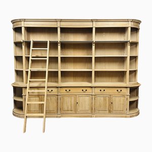 Mueble de biblioteca Country English de roble pálido