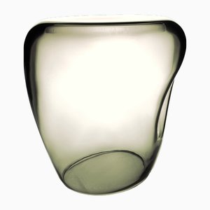 Table d'Appoint Isola Fumè en Verre de Murano Soufflé de Kanz