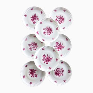 French Porcelain Service by Foency en Berry Lourioux, Set of 12