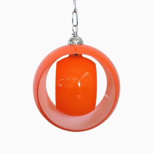 Lámpara colgante de cristal de Murano, años 60