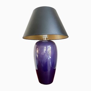 Lampe Vintage en Verre Violet par Jørgen Mortensen pour Jm Glass, Portugal, 1990s