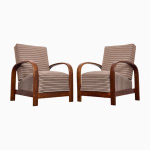 Set de Fauteuils Art Déco Modèle 445, Hongrie, 1930s