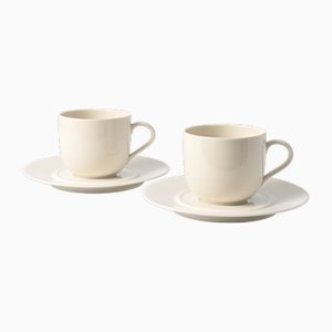 Porcelain Cups by Ettore Sottsass for Alessi, 1990s, Set of 6