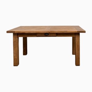 Oak Extendable Table, France, 1950s