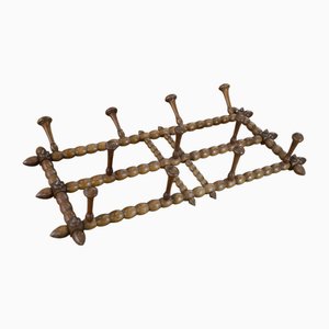 Wall-Mounted Coat Rack in the style of Charles Dudouyt, 1950s