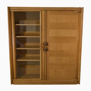 Vitrine par Guillerme et Chambron avec Poignées en Céramique par Danikowski pour Votre Maison, 1960s