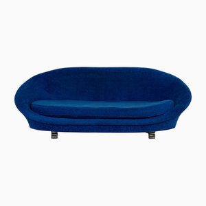 Pool 3-Seater Sofa in Blue Fabric from Bretz