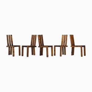 Dining Chairs by Edoardo Landi for Studio D, Italy, 1973, Set of 5