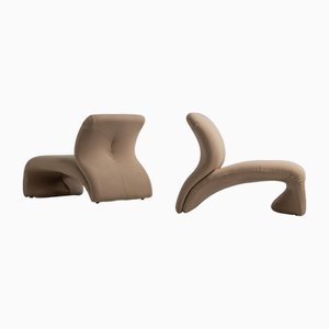 Kaïdo Lounge Chairs attributed to Kwok Hoi Chan for Steiner, France ,1968, Set of 2