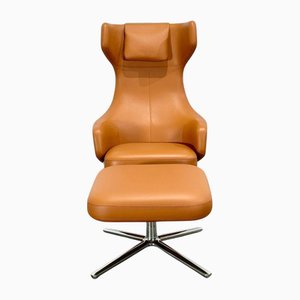 Set aus Grand Repos Sessel und Ottomane zugeschrieben Antonio Citterio für Vitra