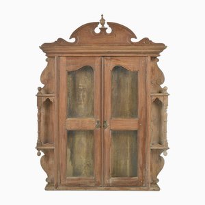 Carved Wooden Wall Display Case