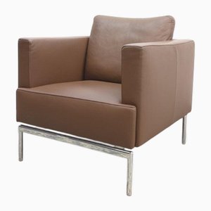 Fauteuil Easy en Cuir Marron de FSM