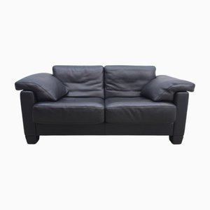 DS 17 Sofa in Black Leather from de Sede