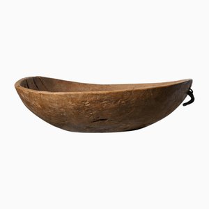 Large Northern Swedish Wooden Bowl in Birch Root, Mid-1700s