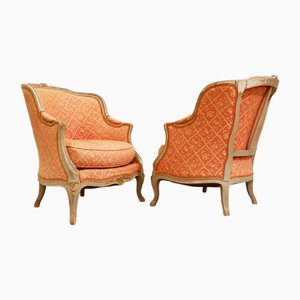 Set of Louis XV Style Gondola Bergère Chairs