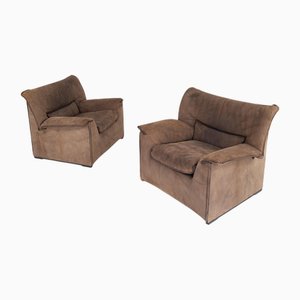 Fauteuils Lauriana par Afra et Tobia Scarpa pour B&B Italia, 1970, Set de 2