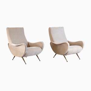 Gigi Radice zugeschriebene italienische Sessel für Minotti, 1950er, 2er Set