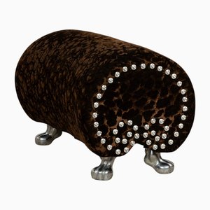 Gaudi Ottoman in Brown Fabric from Bretz