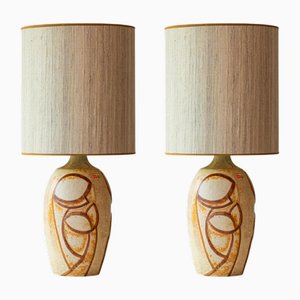 Ceramic Table Lamp attributed to Noomi Backhausen for Søholm, Denmark, 1960s