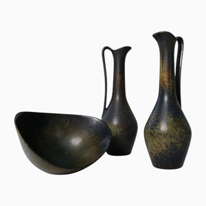 Vintage Ceramic Vessels by Gunnar Nylund for Rörstrand, 1950s, Set of 3