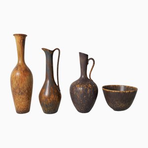 Recipienti in ceramica di Gunnar Nylund per Rörstrand, anni '50, set di 4