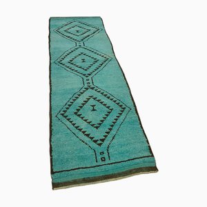 Turquoise Bohemian Runner Rug