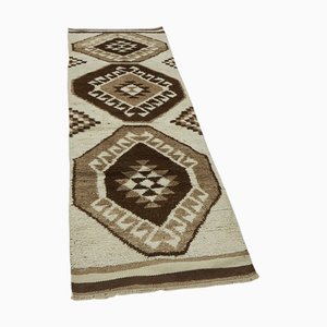 Beige Bohemian Runner Rug