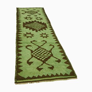 Alfombra de pasillo bohemia verde