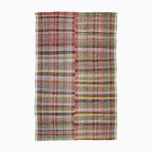 Alfombra Kilim turca vintage de tejido plano
