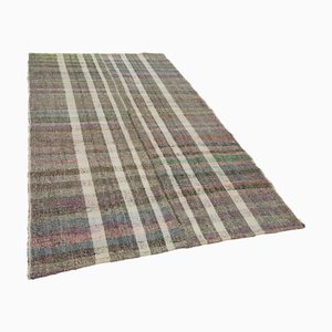 Alfombra Kilim turca vintage de tejido plano