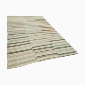 Tapis Kilim Vintage Tissé Plat, Turquie