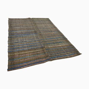 Alfombra Kilim turca vintage de tejido plano