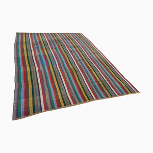 Tapis Kilim Vintage Tissé Plat, Turquie
