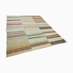 Tapis Kilim Vintage Tissé Plat, Turquie
