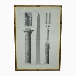 Thèbes Karnak Egypte Vol 3 Pl.30, 1829, Estampe