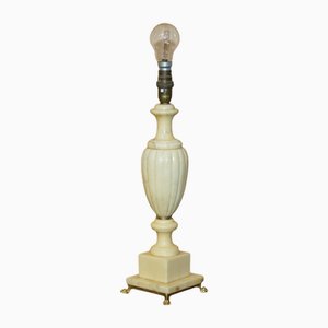 Brass and Marble Lamp with Lion's Paw Feet, Italy, 1960s