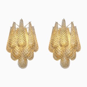 Italian Wall Sconces in Murano, 1990s, Set of 2