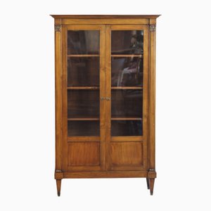 Antique Empire-Style Display Cabinet with Glass Doors, 1900